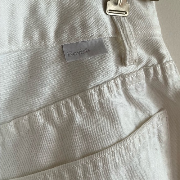 Boyish White Ankle Straight leg Jeans size 26 - Picture 6 of 7